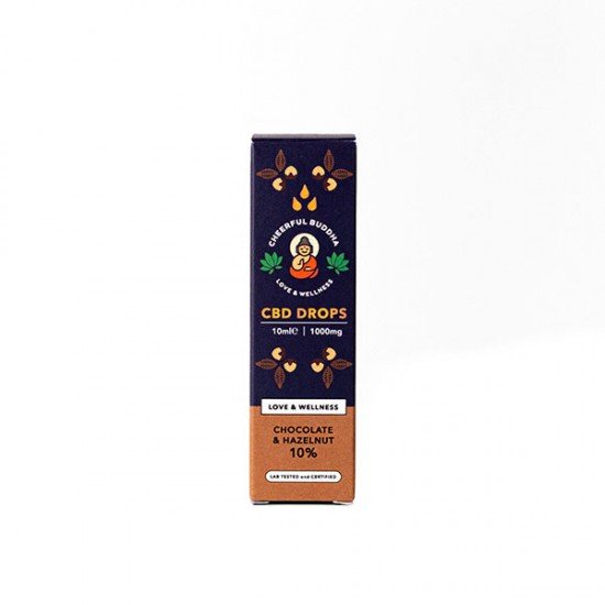 Cheerful Buddha 500mg CBD Drops 10ml - Flavour: Chocolate & Hazelnut