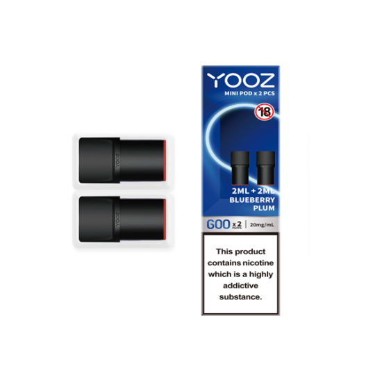 Yooz Mini Replacement Pods 2PCS 2ml (BUY 5 GET 1 FREE) - Flavour: Blueberry Plum