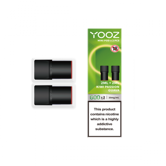 Yooz Mini Replacement Pods 2PCS 2ml (BUY 5 GET 1 FREE) - Flavour: Kiwi Passion Guava