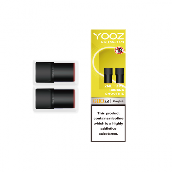 Yooz Mini Replacement Pods 2PCS 2ml (BUY 5 GET 1 FREE) - Flavour: Banana Smoothie