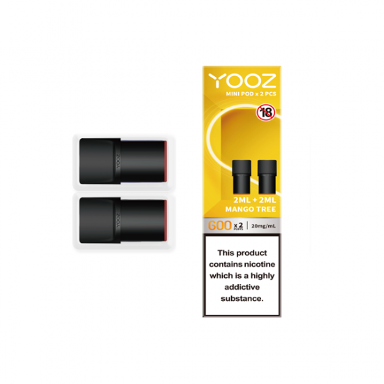 Yooz Mini Replacement Pods 2PCS 2ml (BUY 5 GET 1 FREE) - Flavour: Mango Tree