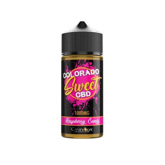 Colorado Sweet 1000mg CBD Vaping Liquid 100ml (50PG/50VG) - Flavour: Raspberry Candy