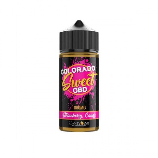 Colorado Sweet 1000mg CBD Vaping Liquid 100ml (50PG/50VG) - Flavour: Strawberry Candy