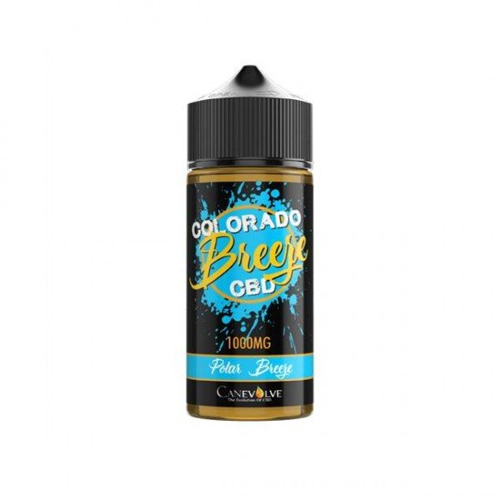 Colorado Breeze 1000mg CBD Vaping Liquid 100ml (50PG/50VG) - Flavour: Polar Breeze