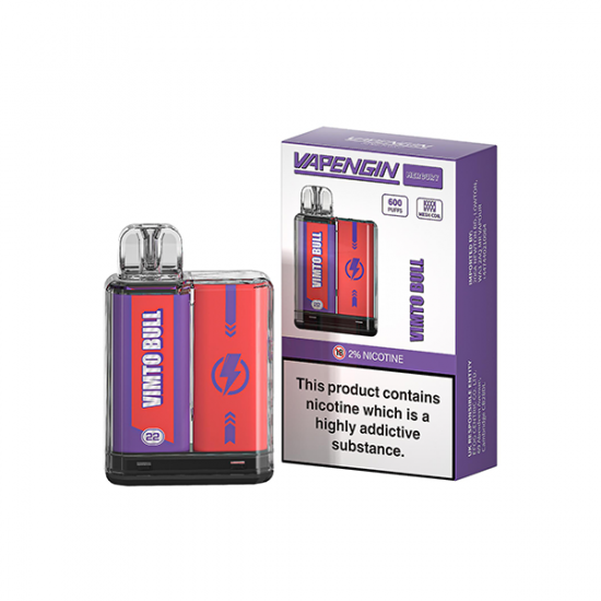 20mg Vapengin Mercury Disposable Vape Device 600 Puffs - Flavour: Vimbull Ice