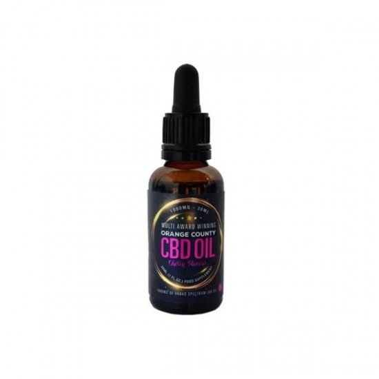 Orange County CBD 500mg Flavoured Tincture Oil 30ml - Flavour: Cherry