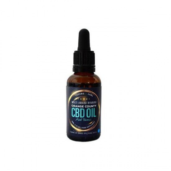 Orange County CBD 500mg Flavoured Tincture Oil 30ml - Flavour: Mint