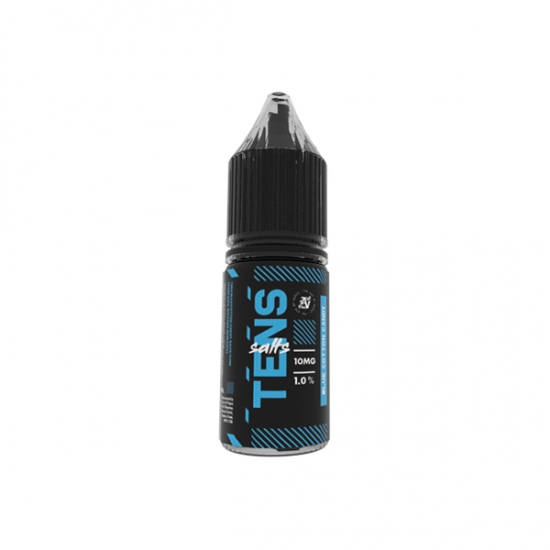 5mg Tens Salts 10ml Nic Salts (50VG/50PG) - (Full Box) Pack Of 10 - Flavour: Blue Cotton Candy