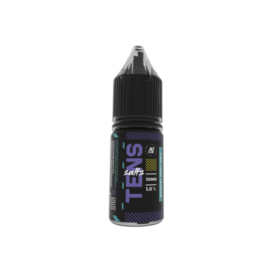 5mg Tens Salts 10ml Nic Salts (50VG/50PG) - (Full Box) Pack Of 10 - Flavour: Quarter Fruit Chill