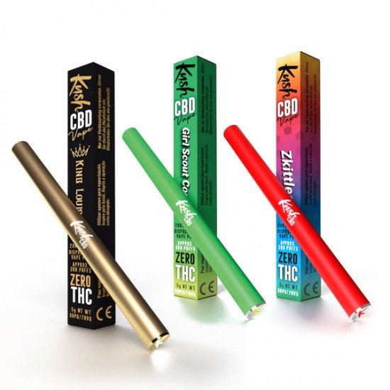 Kush Vape 200mg CBD Disposable Vape Pen (70VG/30PG) - Flavour: King Louis XIII