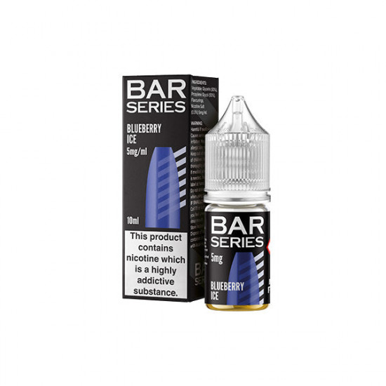 5mg Bar Series Nic Salts 10ml (50VG/50PG) - Flavour: Blueberry Ice