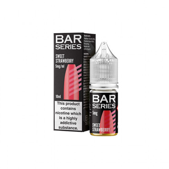 5mg Bar Series Nic Salts 10ml (50VG/50PG) - Flavour: Sweet Strawberry