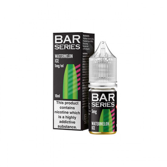 5mg Bar Series Nic Salts 10ml (50VG/50PG) - Flavour: Watermelon Ice