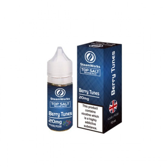 20mg Top Salt Fruit Flavour Nic Salts by A-Steam 10ml (50VG/50PG) - Flavour: Berry Tunes