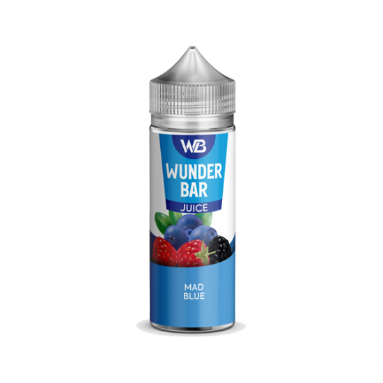 Wunderbar Juice 100ml Shortfill 0mg (50VG/50PG) - Flavour: Mad Blue