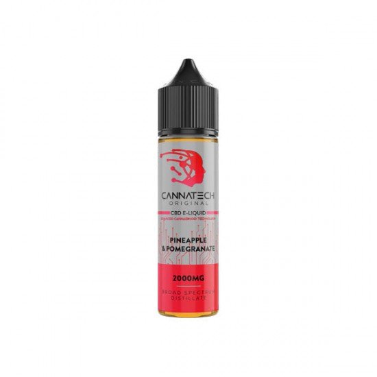 Cannatech 2000mg Broad Spectrum CBD E-liquid 50ml - Flavour: Pineapple & Pomegranate