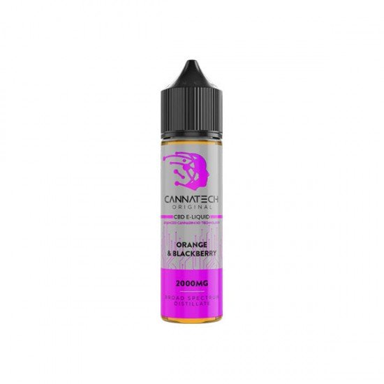 Cannatech 2000mg Broad Spectrum CBD E-liquid 50ml - Flavour: Orange & Blackcurrant