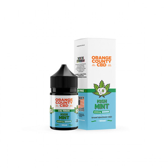 Orange County CBD Cali Range 2500mg CBD 50ml E-liquid (60VG/40PG) - Flavour: Kush Mint