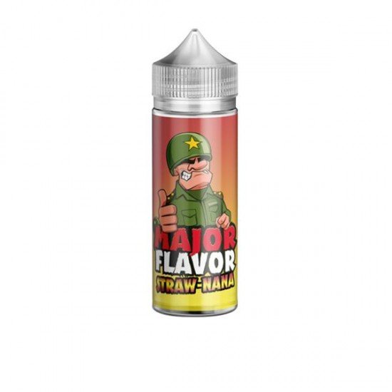 Major Flavor 100ml Shortfill 0mg (70VG/30PG) - Flavour: Straw-Nana