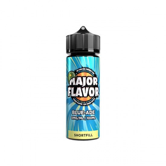 Major Flavor 100ml Shortfill 0mg (70VG/30PG) - Flavour: Blue-Ade