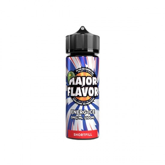 Major Flavor 100ml Shortfill 0mg (70VG/30PG) - Flavour: Energi-Ice