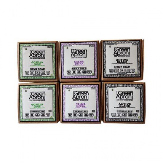 Green Apron 100mg CBD Soap & Shampoo - 6 Pack