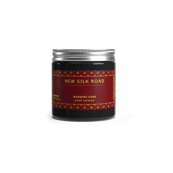 New Silk Road Hemp Infused Candle - Aroma: Wedding Cake