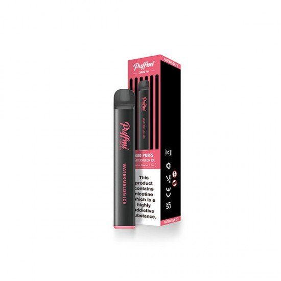 20mg Puffmi TX600 Pro Disposable Vaping Device 600 Puffs - Flavour: Watermelon Ice