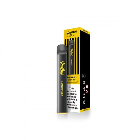 20mg Puffmi TX600 Pro Disposable Vaping Device 600 Puffs - Flavour: Lemon Tart