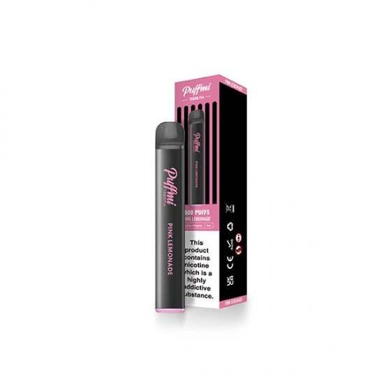 20mg Puffmi TX600 Pro Disposable Vaping Device 600 Puffs - Flavour: Pink Lemonade