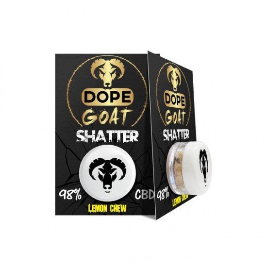 Dope Goat Shatter 98% CBD 1g - Flavour: Lemon Chew