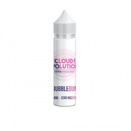 Cloud Evolution Premium Quality E-liquid 50ml Shortfill 0mg (70VG/30PG) - Flavour: Bubblegum