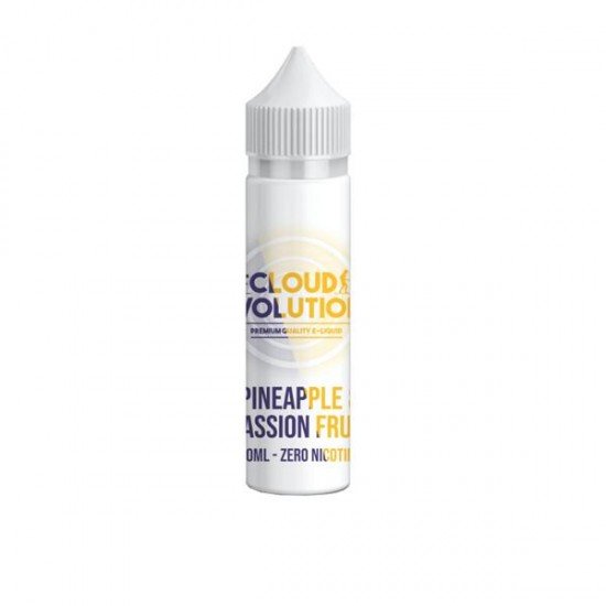 Cloud Evolution Premium Quality E-liquid 50ml Shortfill 0mg (70VG/30PG) - Flavour: Pineapple & Passionfruit