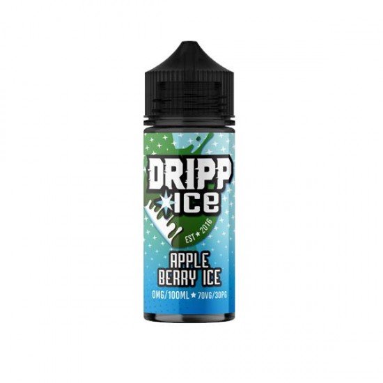 Dripp Ice 0MG 100ml Shortfill (70VG/30PG) - Flavour: Apple Berry Ice