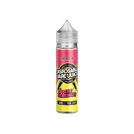 Vape Heaven Disposable Vape Juice 50ml Shortfill 0mg (70VG/30PG) - Flavour: Pink Lemonade