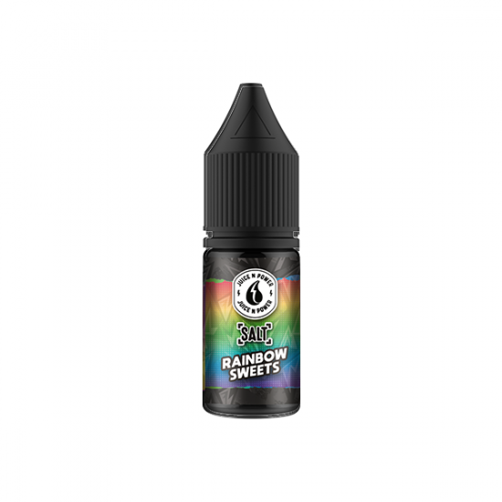 11mg Juice N Power JNP Salt 10ml (50VG/50PG) - Flavour: Rainbow Sweets