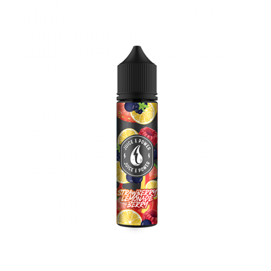 0mg Juice N Power Shortfills 50ml (70VG/30PG) - Flavour: Strawberry Lemonade berries