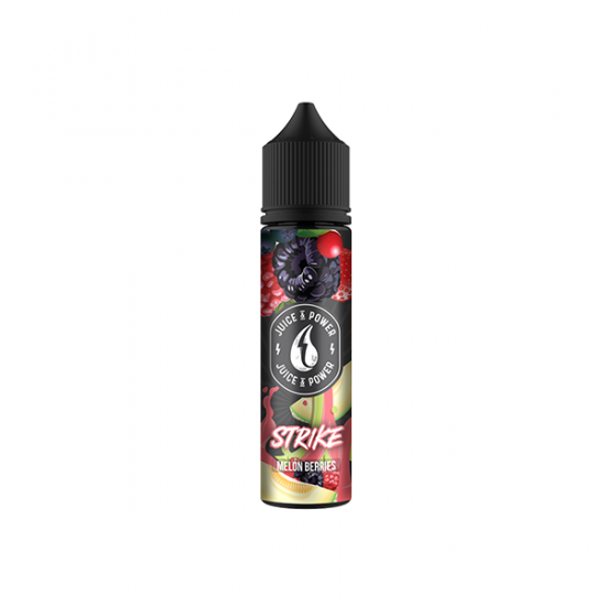 0mg Juice N Power Shortfills 50ml (70VG/30PG) - Flavour: Melon Berries