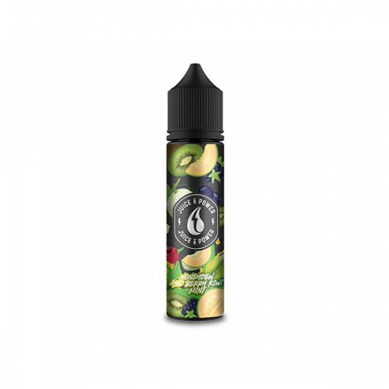 0mg Juice N Power Shortfills 50ml (70VG/30PG) - Flavour: Honeydew Kiwi Mint