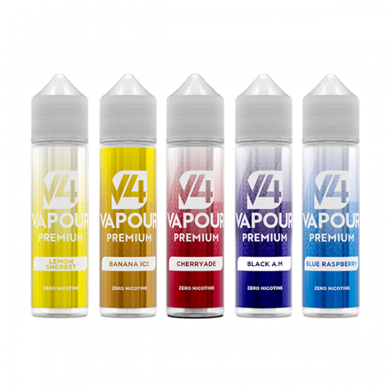 V4 Premium 50ml Shortfill 0mg (70VG/30PG) - Flavour: Watermelon & Berries