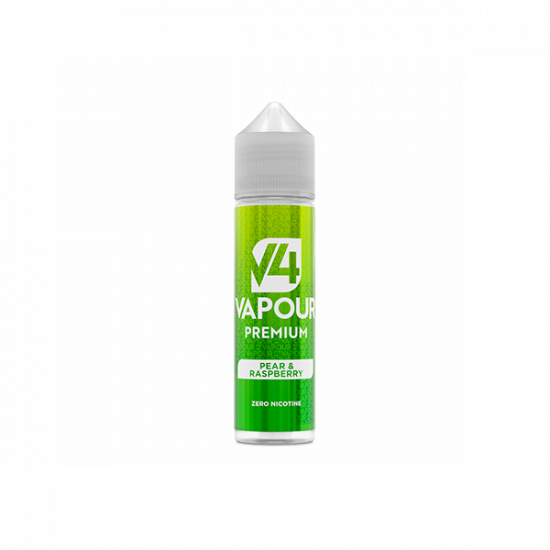 V4 Premium 50ml Shortfill 0mg (70VG/30PG) - Flavour: Pear & Raspberry