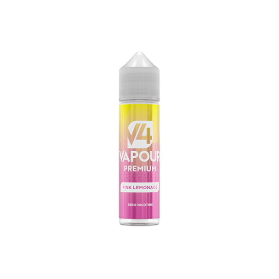 V4 Premium 50ml Shortfill 0mg (70VG/30PG) - Flavour: Pink Lemonade