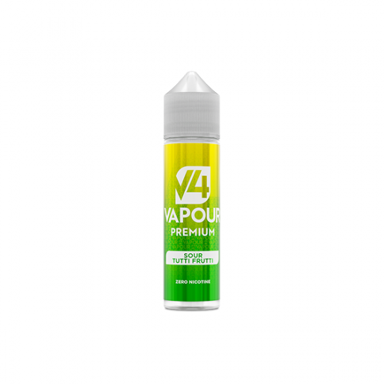 V4 Premium 50ml Shortfill 0mg (70VG/30PG) - Flavour: Sour Tutti Frutti