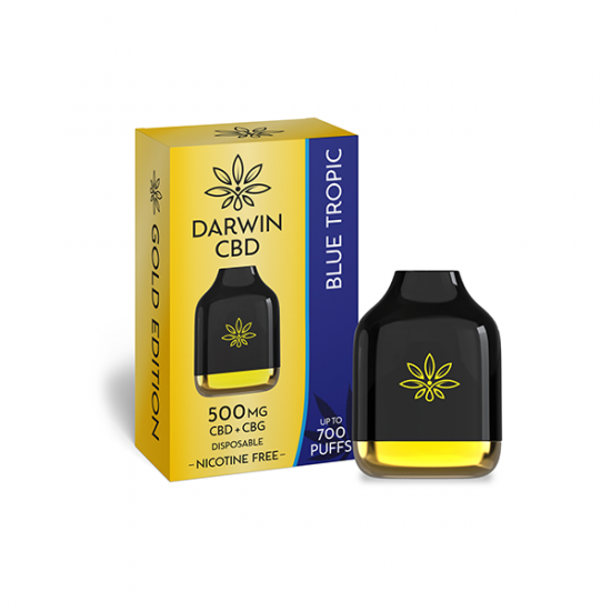 Darwin 500mg CBD + CBG Cube Disposable 700 Puffs - Flavour: Blue Tropic