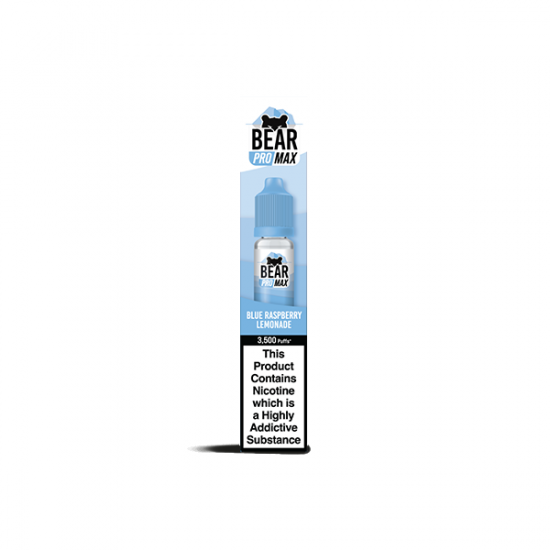 Bear Pro Max 20mg Bar Series Nic Salts 10ml (50VG/50PG) - Flavour: Blue Raspberry Lemonade