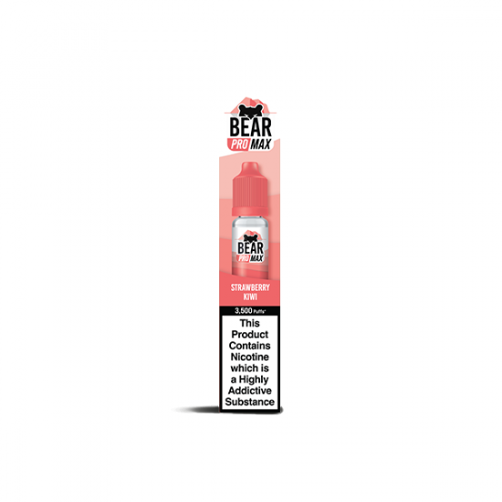 Bear Pro Max 20mg Bar Series Nic Salts 10ml (50VG/50PG) - Flavour: Strawberry Kiwi