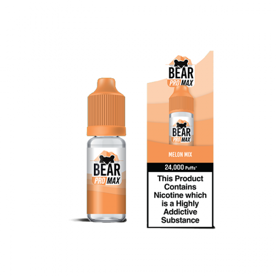 Bear Pro Max 75ml Longfill Bar Series includes 4X 20mg Bar Salts - Flavour: Melon Mix