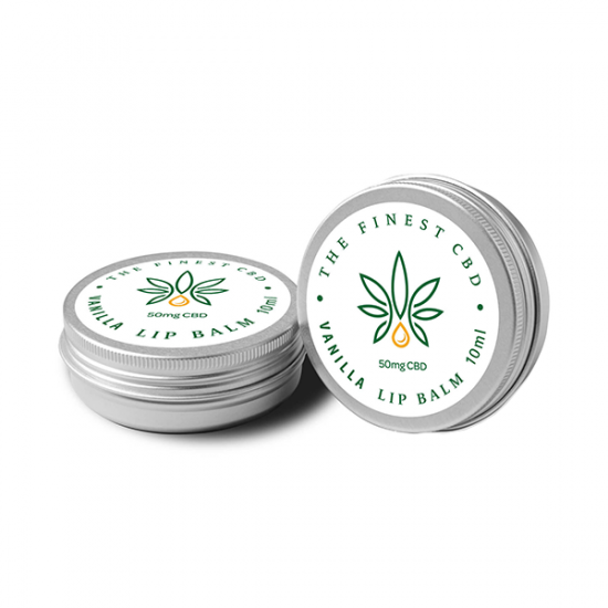 The Finest Balm 50mg CBD Vanilla Lip Balm Tin - 10ml