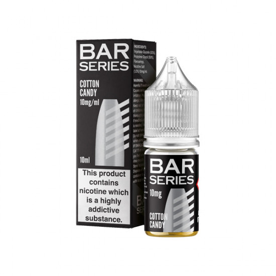 10mg Bar Series 10ml Nic Salts (50VG/50PG) - Flavour: Cotton Candy