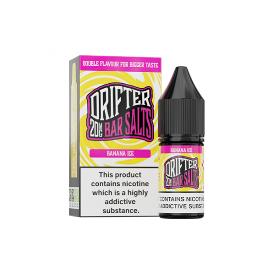 20mg Drifter Bar Salts 10ml (50VG/50PG) - Flavour: Banana Ice